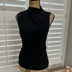 Ann Taylor Factory Black Sleeveless Top